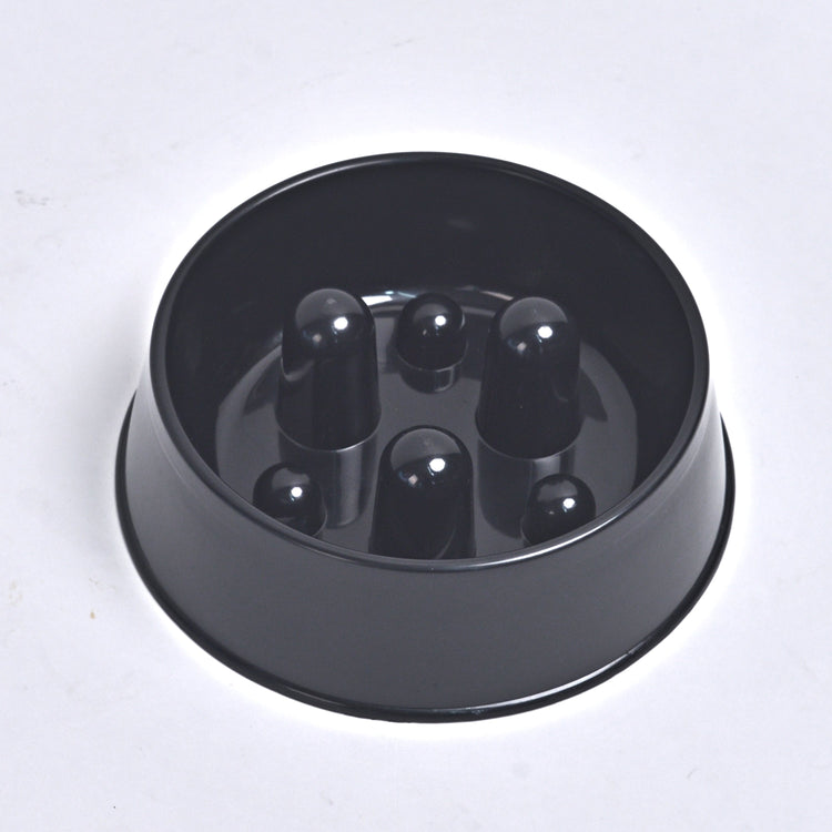Slowfood Anti-Gulping Bowl Cat & Dog (Black) - Small Ø20cm