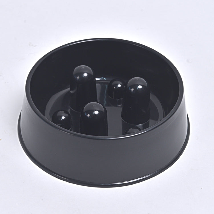 Slowfood Anti-Gulping Bowl Cat & Dog (Black) - Small Ø20cm