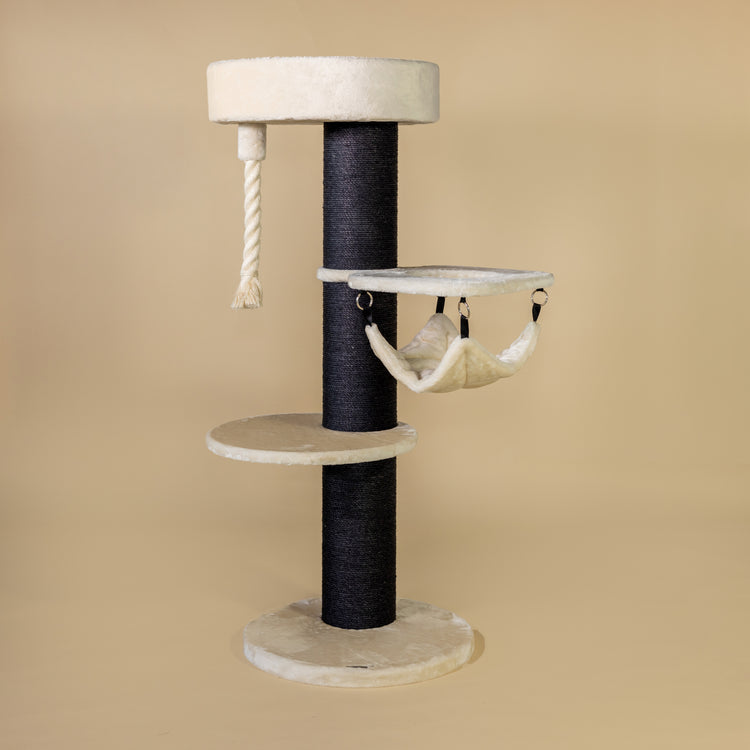 Cat Tree Maine Coon Sleeper Blackline Crown (Cream)