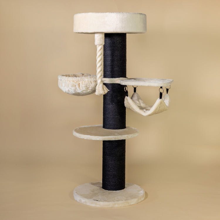 Cat Tree Maine Coon Sleeper Blackline Crown Plus (Cream)