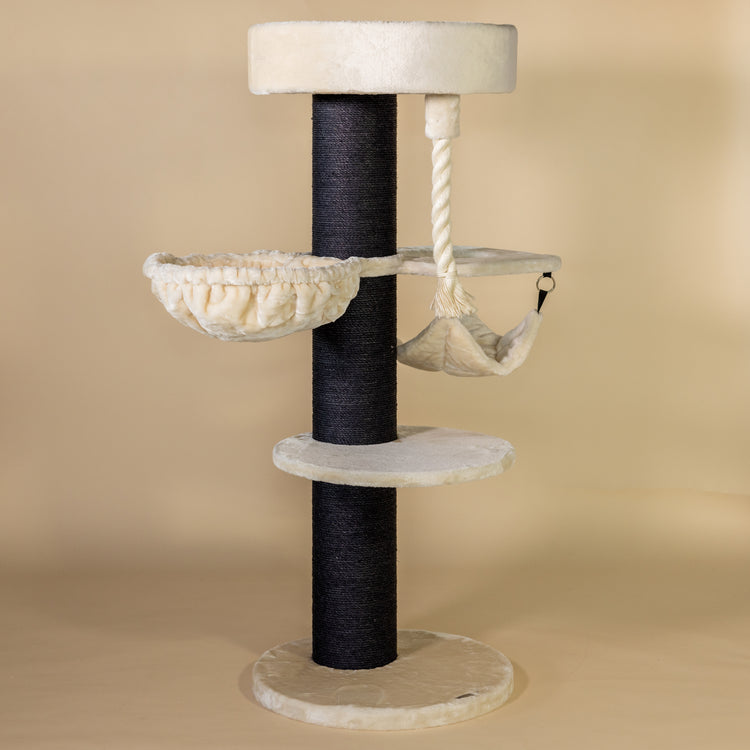 Cat Tree Maine Coon Sleeper Blackline Crown Plus (Cream)