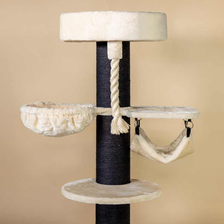 Cat Tree Maine Coon Sleeper Blackline Crown Plus (Cream)