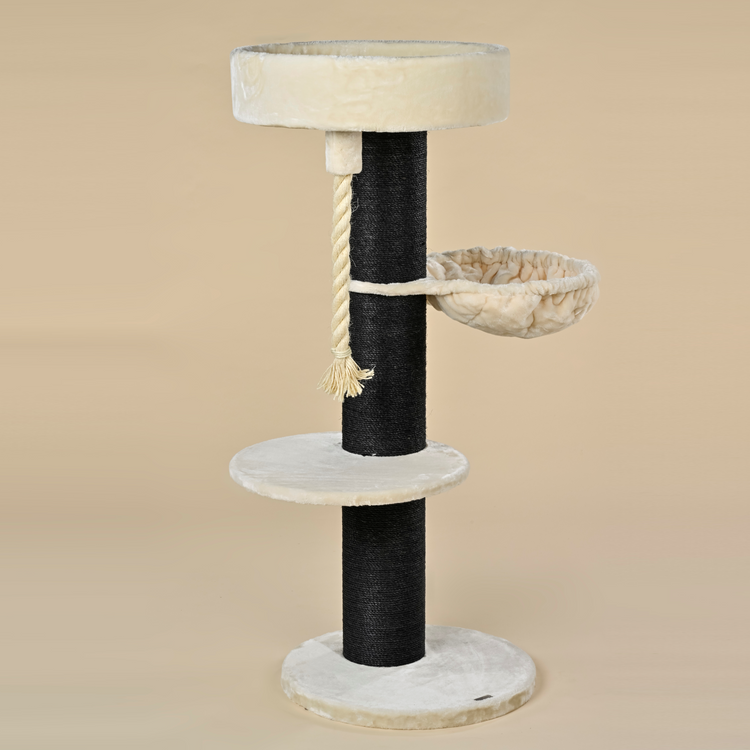 Cat Tree Maine Coon Sleeper Blackline de Luxe (Cream)