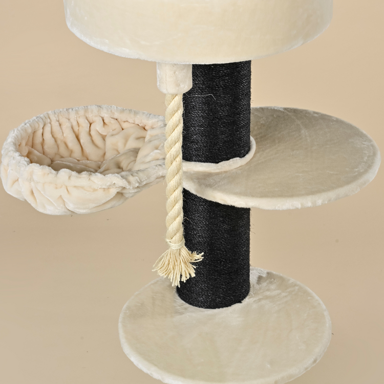 Cat Tree Maine Coon Sleeper Blackline Plus (Cream)