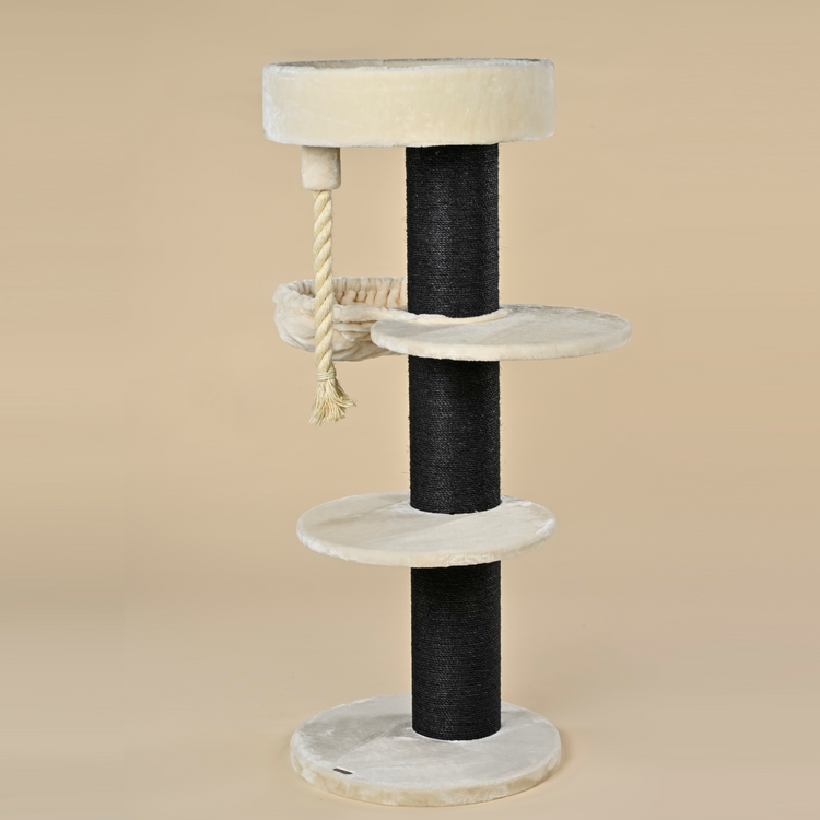 Cat Tree Maine Coon Sleeper Blackline Plus (Cream)