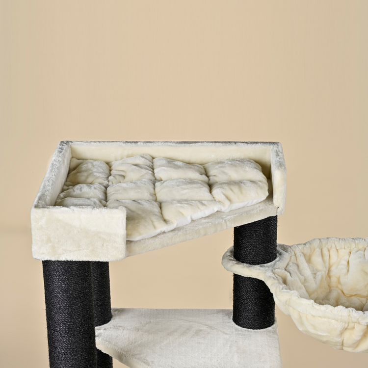 Cat Tree Corner Coon Blackline (Beige)