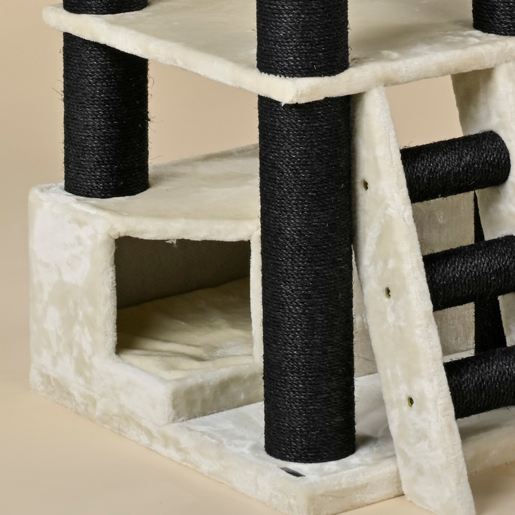 Cat Tree Corner Coon Blackline (Beige)