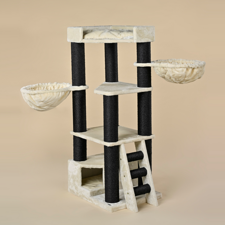 Cat Tree Corner Coon Blackline (Beige)