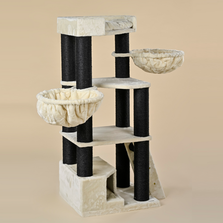 Cat Tree Corner Coon Blackline (Beige)
