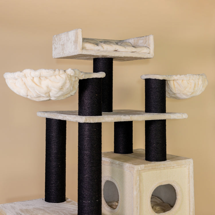 Cat Tree Cat Paradise Blackline (Cream)