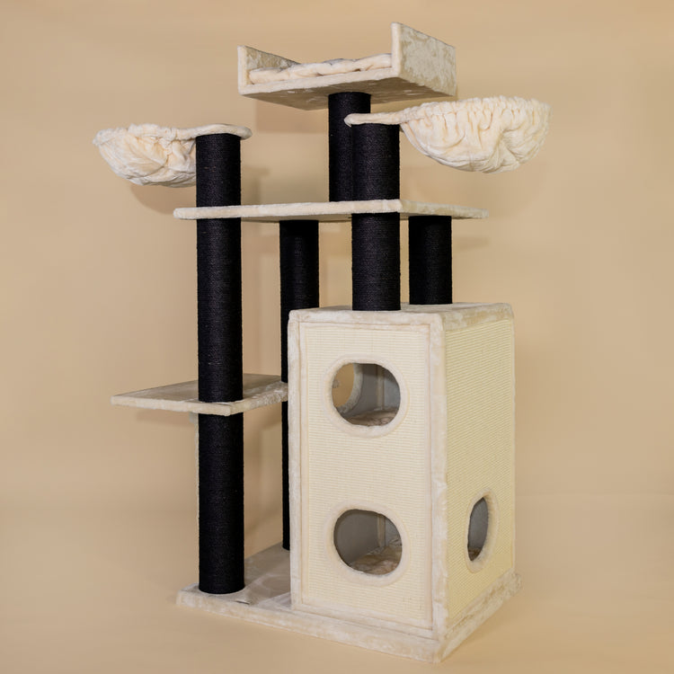 Cat Tree Cat Paradise Blackline (Cream)