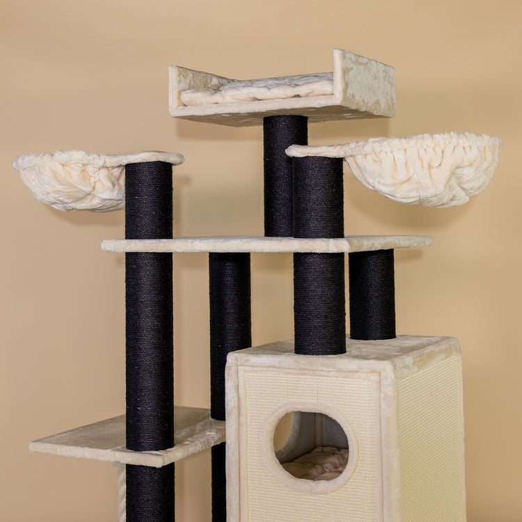 Cat Tree Cat Paradise Blackline (Cream)