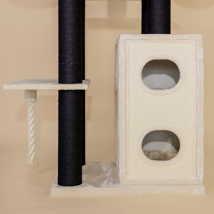 Cat Tree Cat Paradise Blackline (Cream)