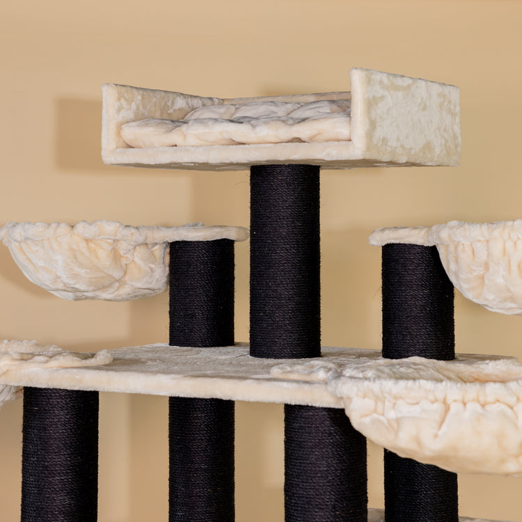 Cat Tree Cat Paradise Blackline Plus (Cream)