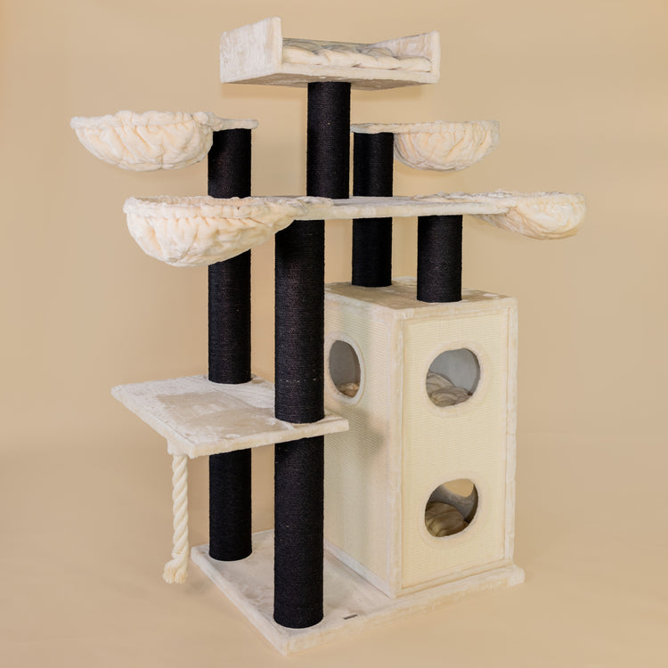 Cat Tree Cat Paradise Blackline Plus (Cream)