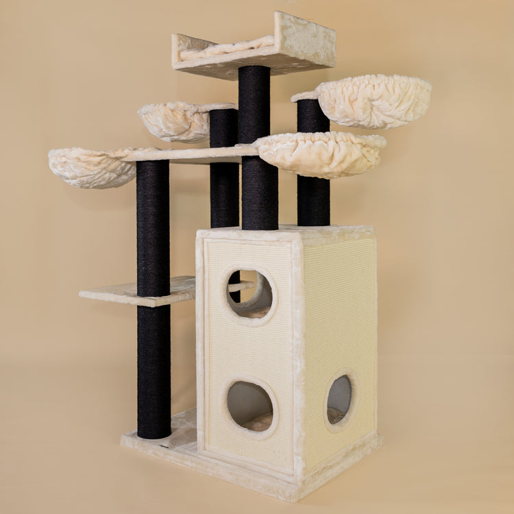 Cat Tree Cat Paradise Blackline Plus (Cream)