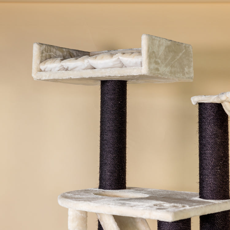Cat Tree Cat Penthouse Blackline (Cream)