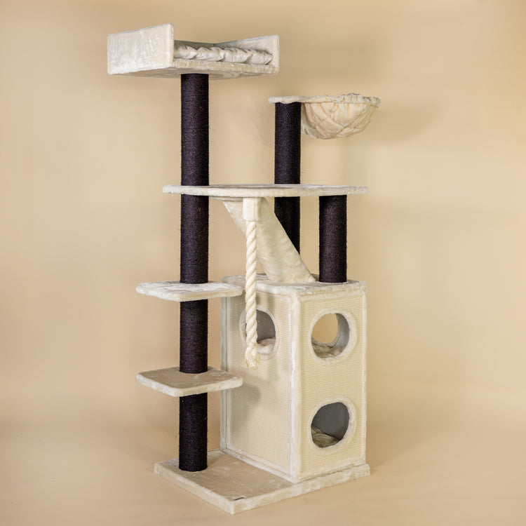 Cat Tree Cat Penthouse Blackline (Cream)