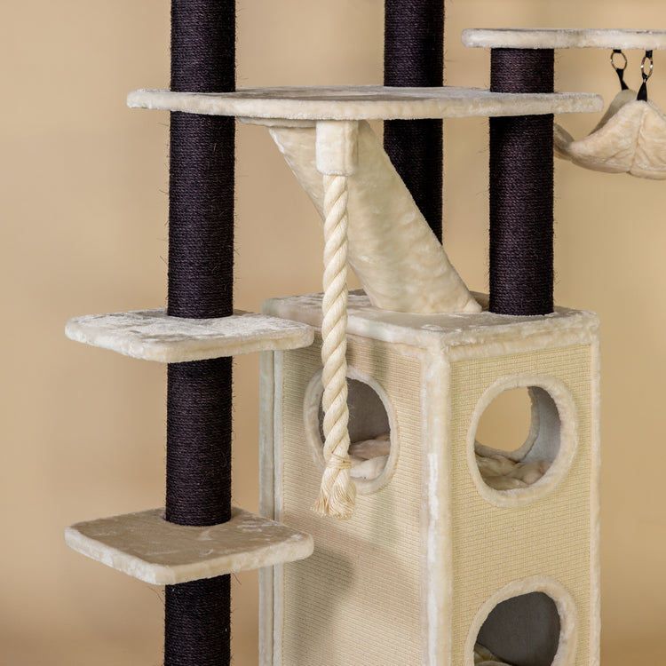 Cat Tree Cat Penthouse Blackline Crown (Cream)
