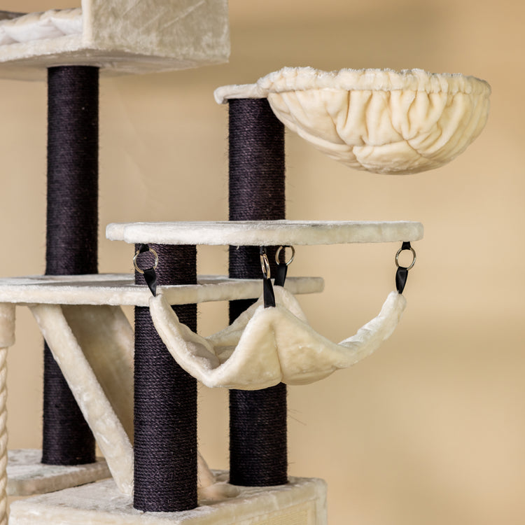Cat Tree Cat Penthouse Blackline Crown (Cream)