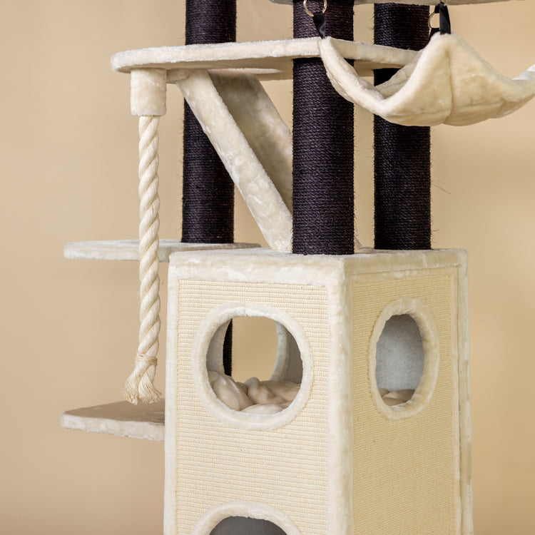 Cat Tree Cat Penthouse Blackline Crown (Cream)