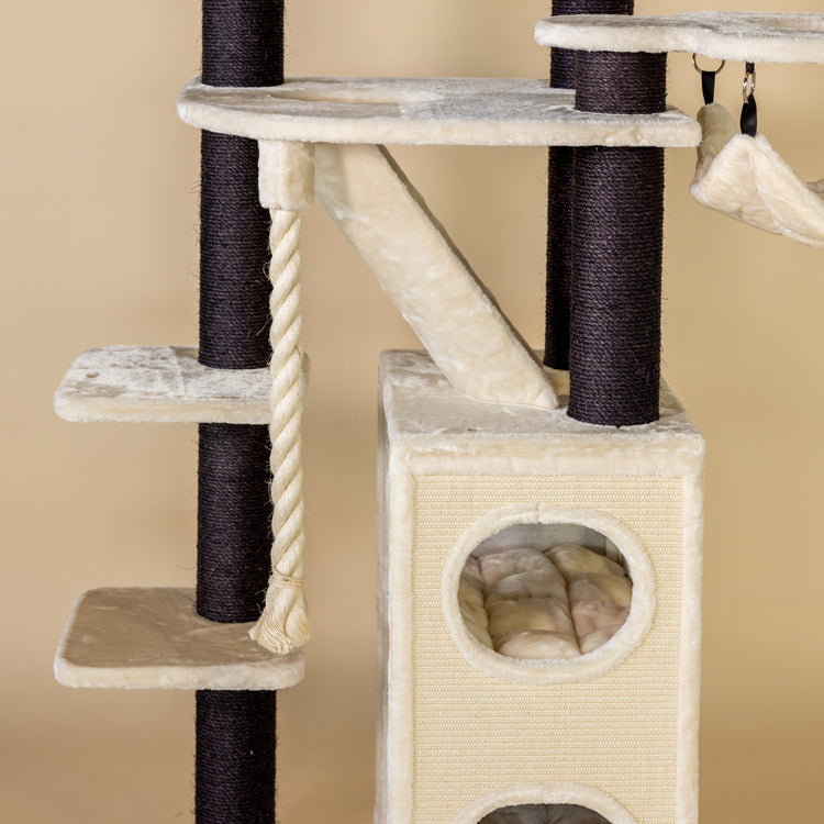 Cat Tree Cat Penthouse Blackline Crown (Cream)