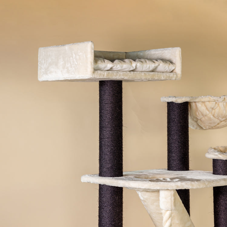 Cat Tree Cat Penthouse Blackline Plus (Cream)