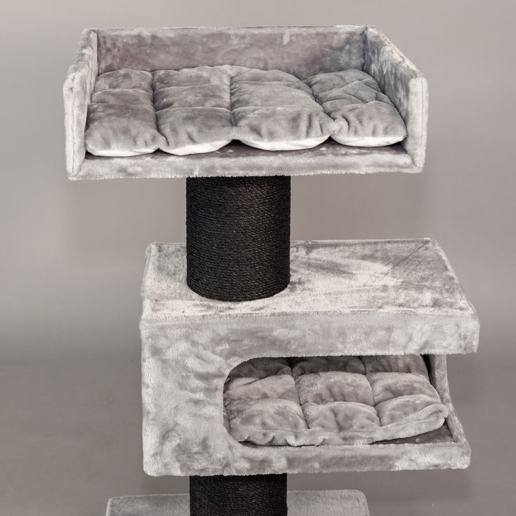 Cat Scratcher Maine Coon Lounge Retreat Blackline (Light Grey)