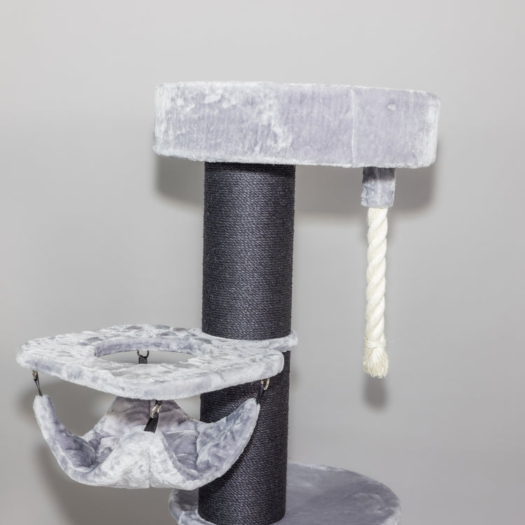 Cat Tree Maine Coon Sleeper Blackline Crown (Light Grey)