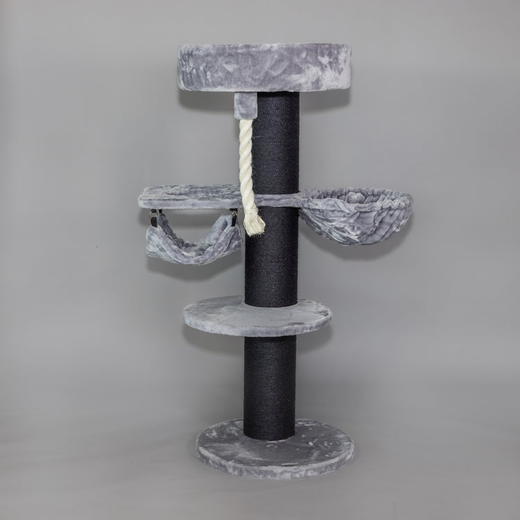 Cat Tree Maine Coon Sleeper Blackline Crown Plus (Light Grey)