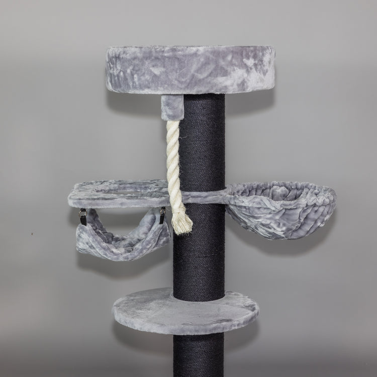 Cat Tree Maine Coon Sleeper Blackline Crown Plus (Light Grey)