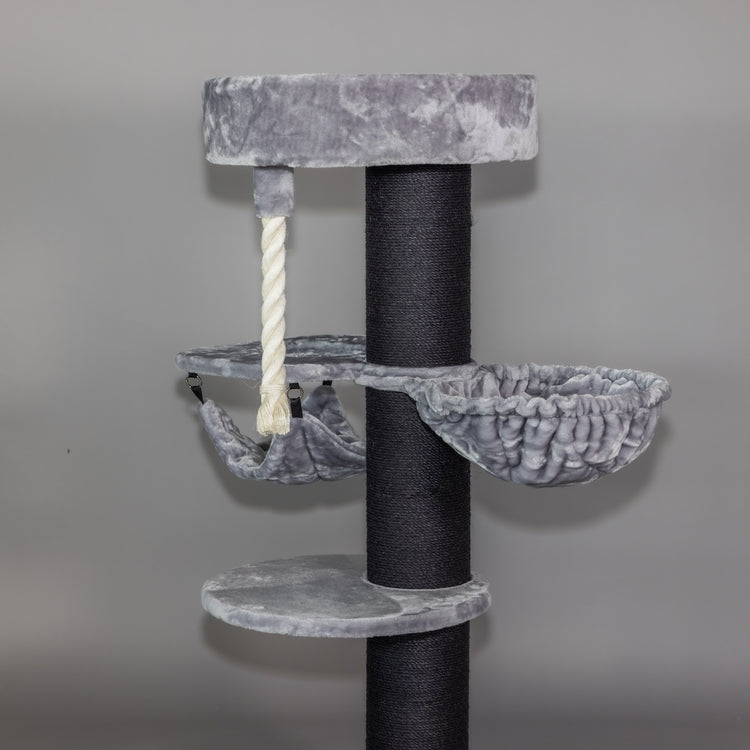 Cat Tree Maine Coon Sleeper Blackline Crown Plus (Light Grey)