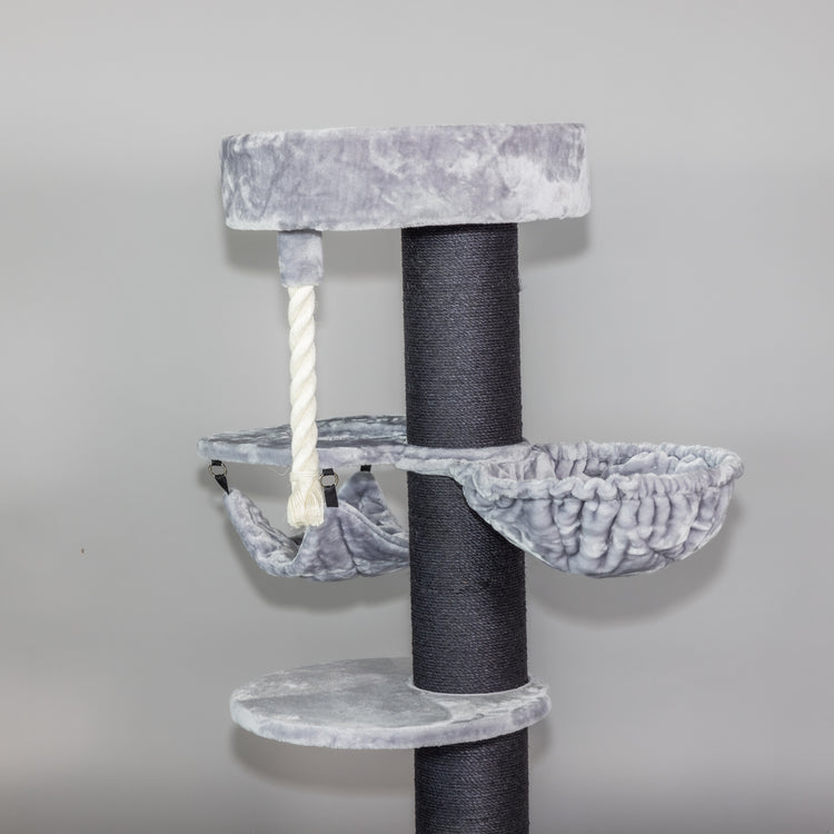 Cat Tree Maine Coon Sleeper Blackline Crown Plus (Light Grey)