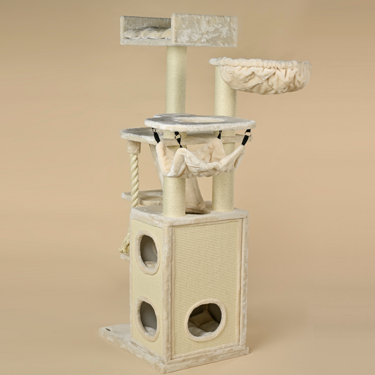 Cat Tree Cat Penthouse Crown (Cream)