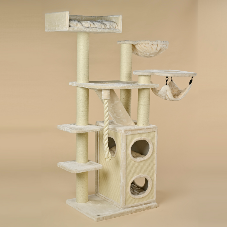 Cat Tree Cat Penthouse Crown (Cream)