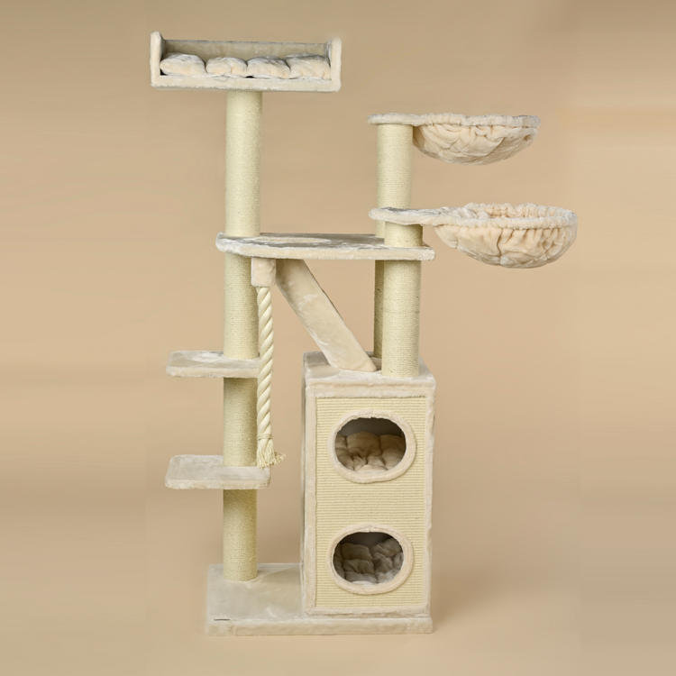Cat Tree Cat Penthouse Plus (Cream)
