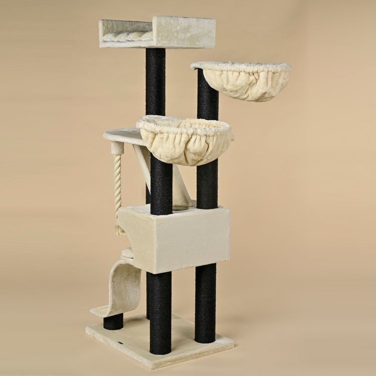 Cat Tree Kilimandjaro de Luxe Blackline Plus (Cream)