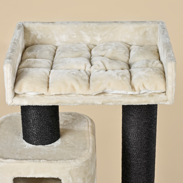 Cat Tree Devon Rex Blackline (Cream)