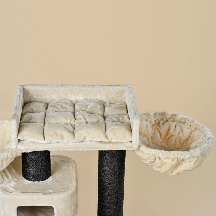 Cat Tree Devon Rex Blackline Plus (Cream)