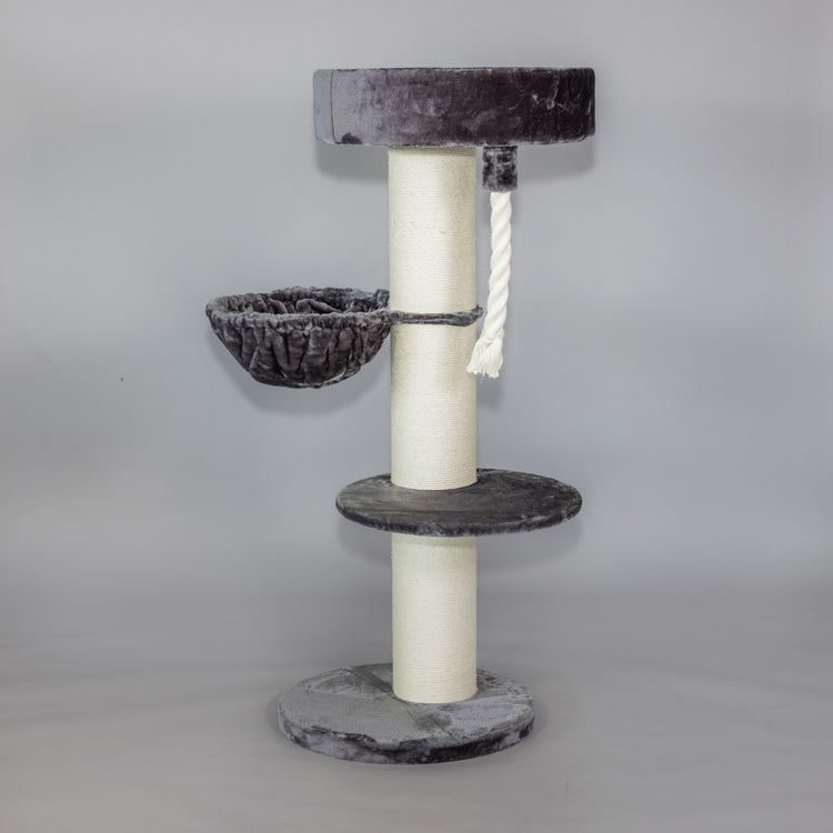 Cat Tree Maine Coon Sleeper de Luxe (Dark Grey)