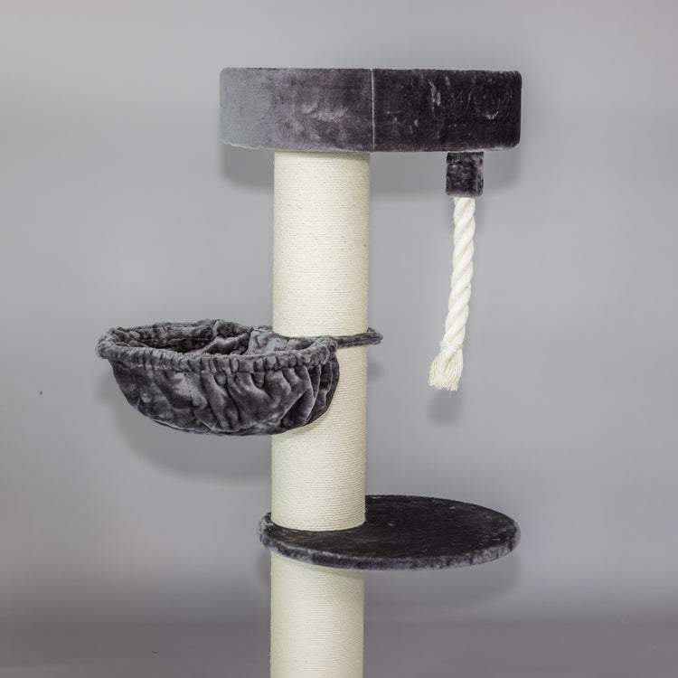 Cat Tree Maine Coon Sleeper de Luxe (Dark Grey)