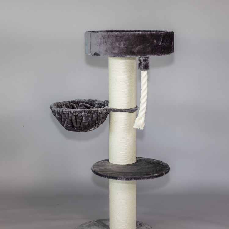 Cat Tree Maine Coon Sleeper de Luxe (Dark Grey)