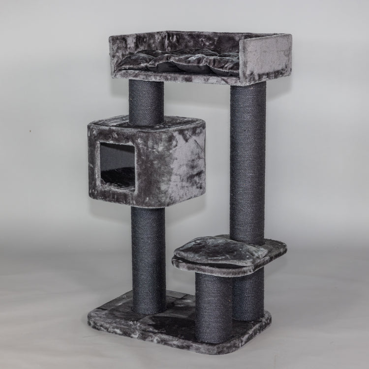 Cat Tree Devon Rex Blackline (Dark Grey)