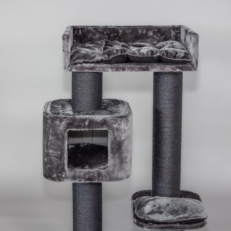 Cat Tree Devon Rex Blackline (Dark Grey)