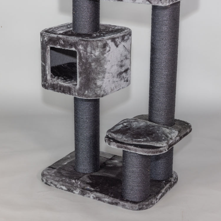 Cat Tree Devon Rex Blackline (Dark Grey)