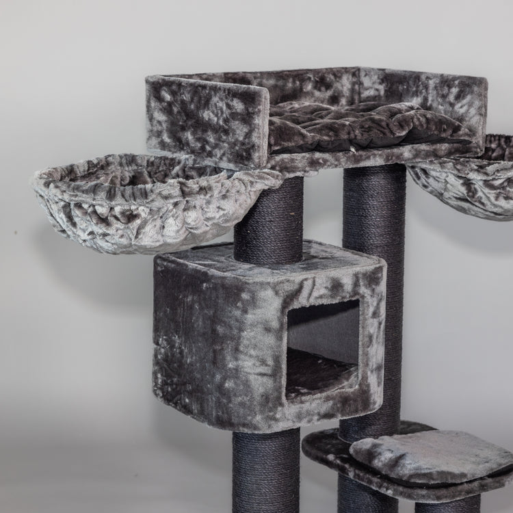 Cat Tree Devon Rex Blackline Plus (Dark Grey)