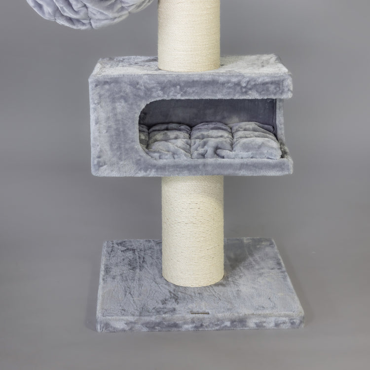 Cat Scratcher Royalty Retreat (Light Grey)