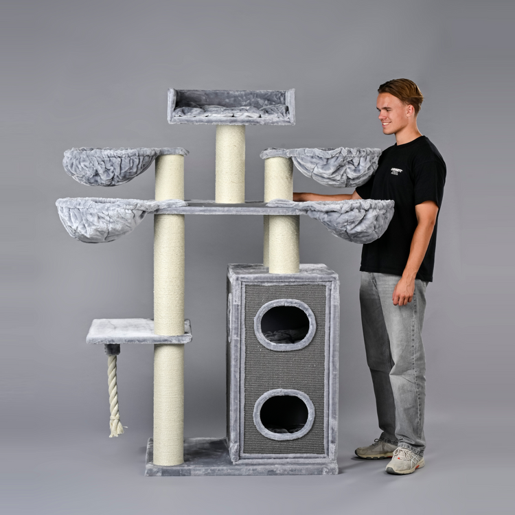 Cat Tree Cat Paradise Plus (Light Grey)