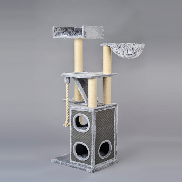 Cat Tree Cat Penthouse (Light Grey)