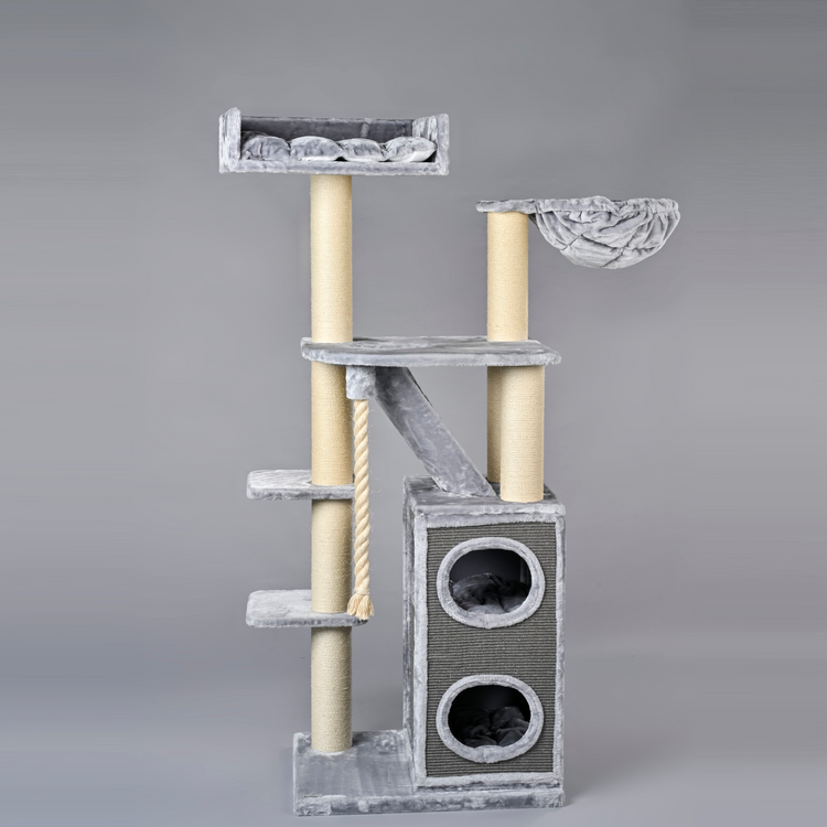 Cat Tree Cat Penthouse (Light Grey)